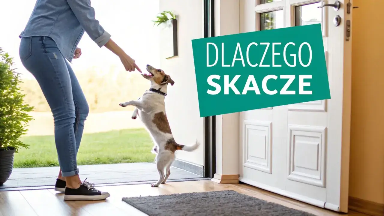 Pies skacze na właściciela, bo chce się przywitać. Dowiedz się, dlaczego pies skacze na właściciela i jak to oduczyć.